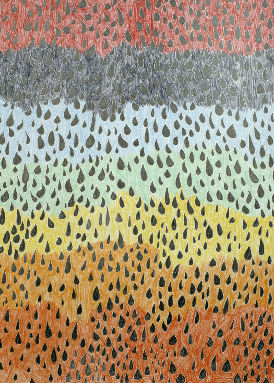 Black tears on Yoga background